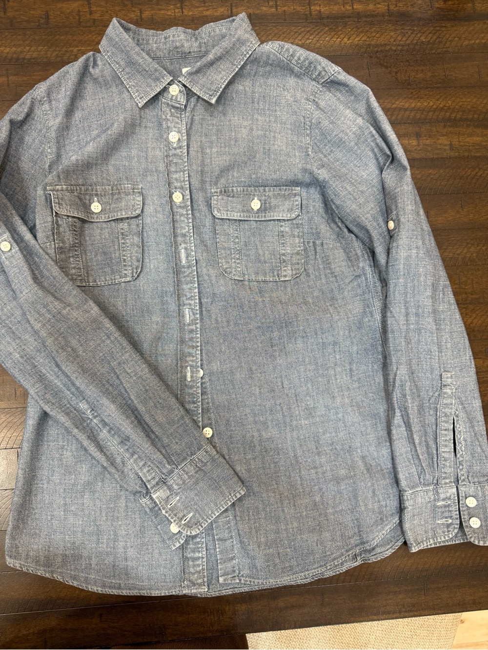 J. Crew Light Blue Chambray Button-Down Shirt